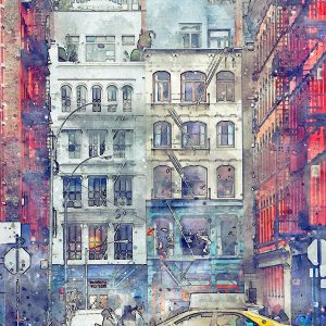 Fotogineel_aquarel_New York